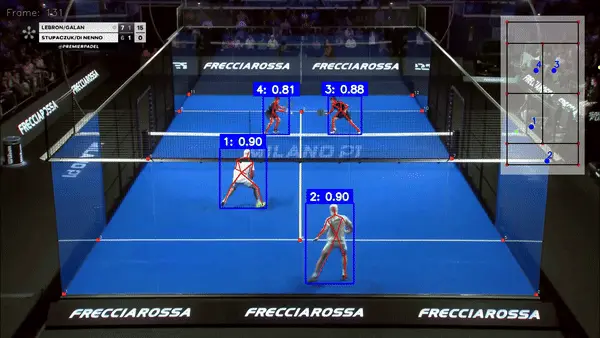 Padel AI overlay demo
