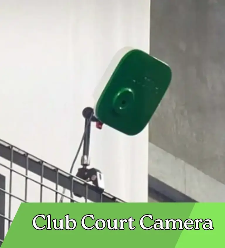 Padel game recording club installed court cameras example