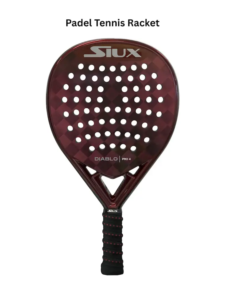 Padel pala with perforated face